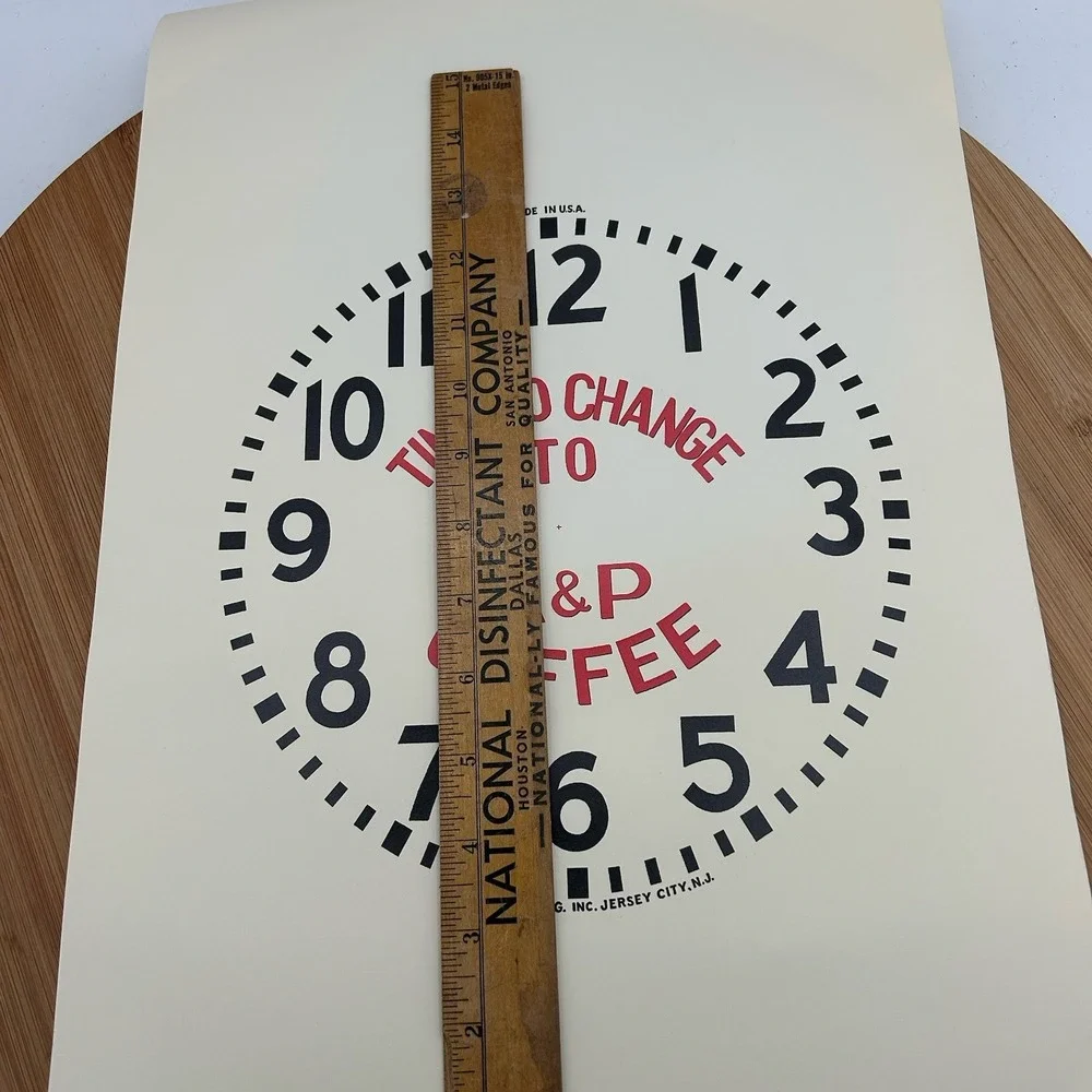 Time To Change To A‎ & P Coffee Insert 1960's
